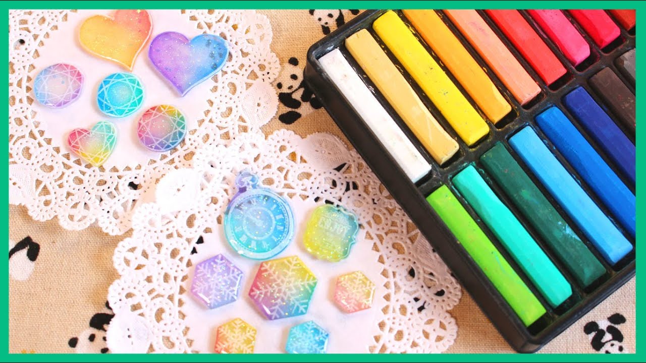 How to Color Shrink Plastic (Shrinky Dinks) with Chalk Pastels [Collab ft. PolymomoTea]