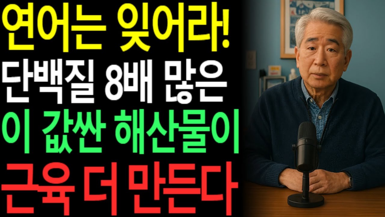 연어보다 단백질 많은데 1/3 가격? 60대 근육 지키는 해산물 3가지 |오디오북|시니어 건강 정보