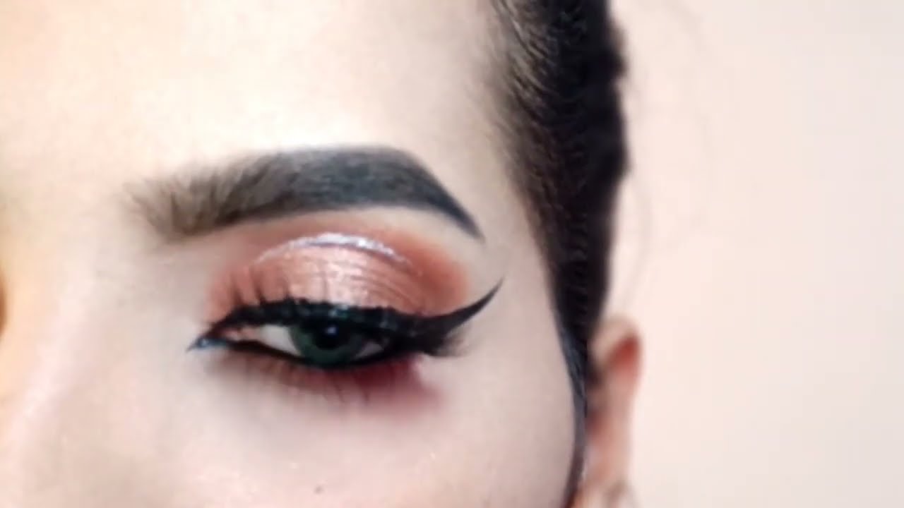 Pastel Red Halo Eye Makeup Tutorial