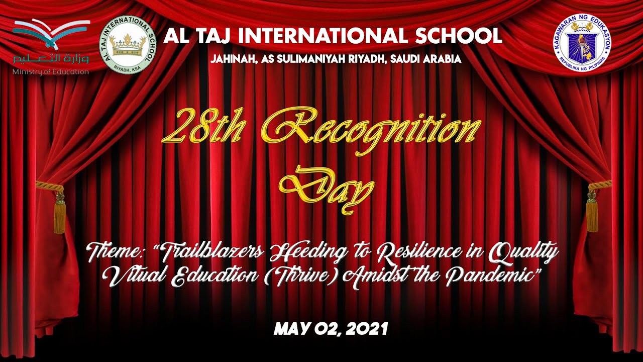 AL TAJ INTERNATIONAL SCHOOL - 28TH RECOGNITIONION DAY BOYS' SECTION