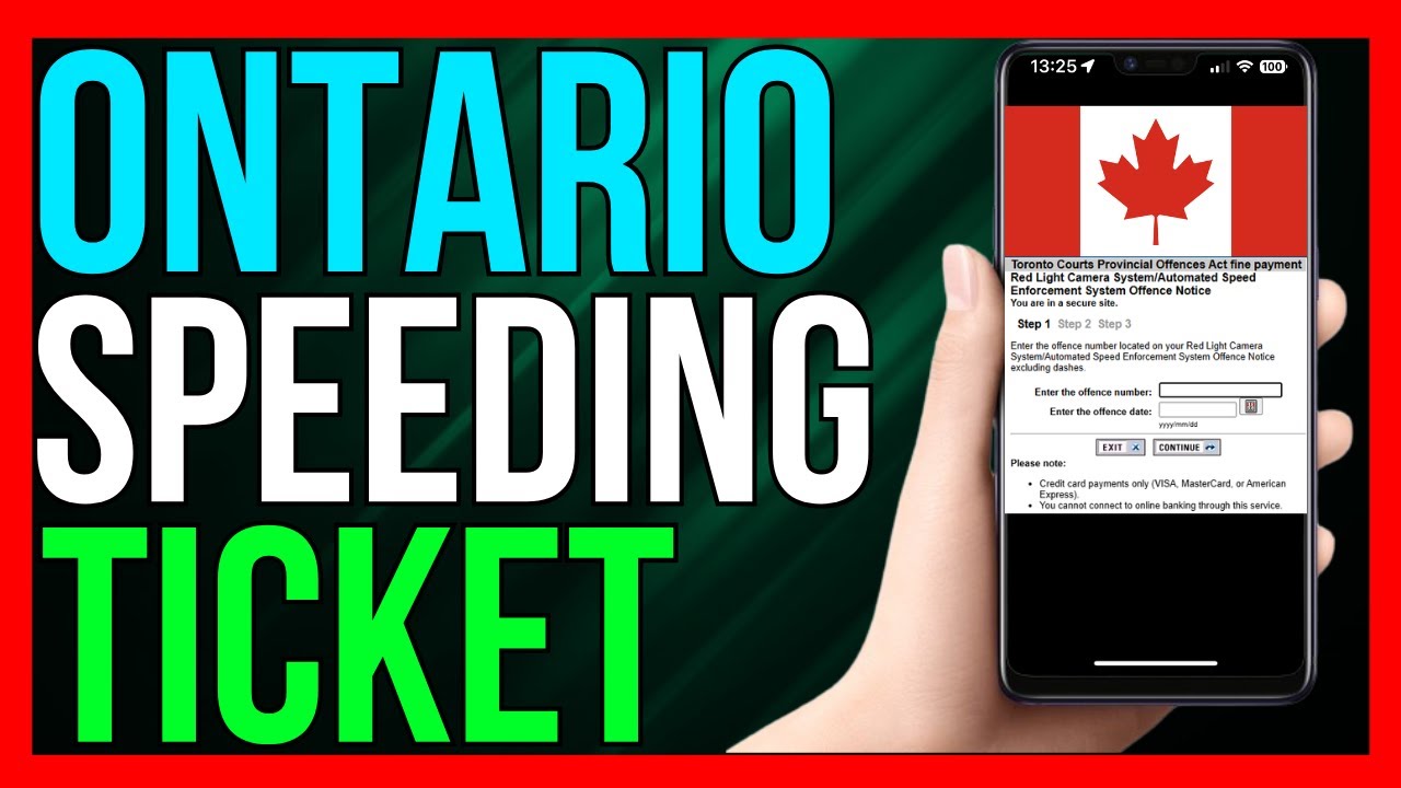 How to Pay Ontario Speeding Ticket Online (2024 METHOD)
