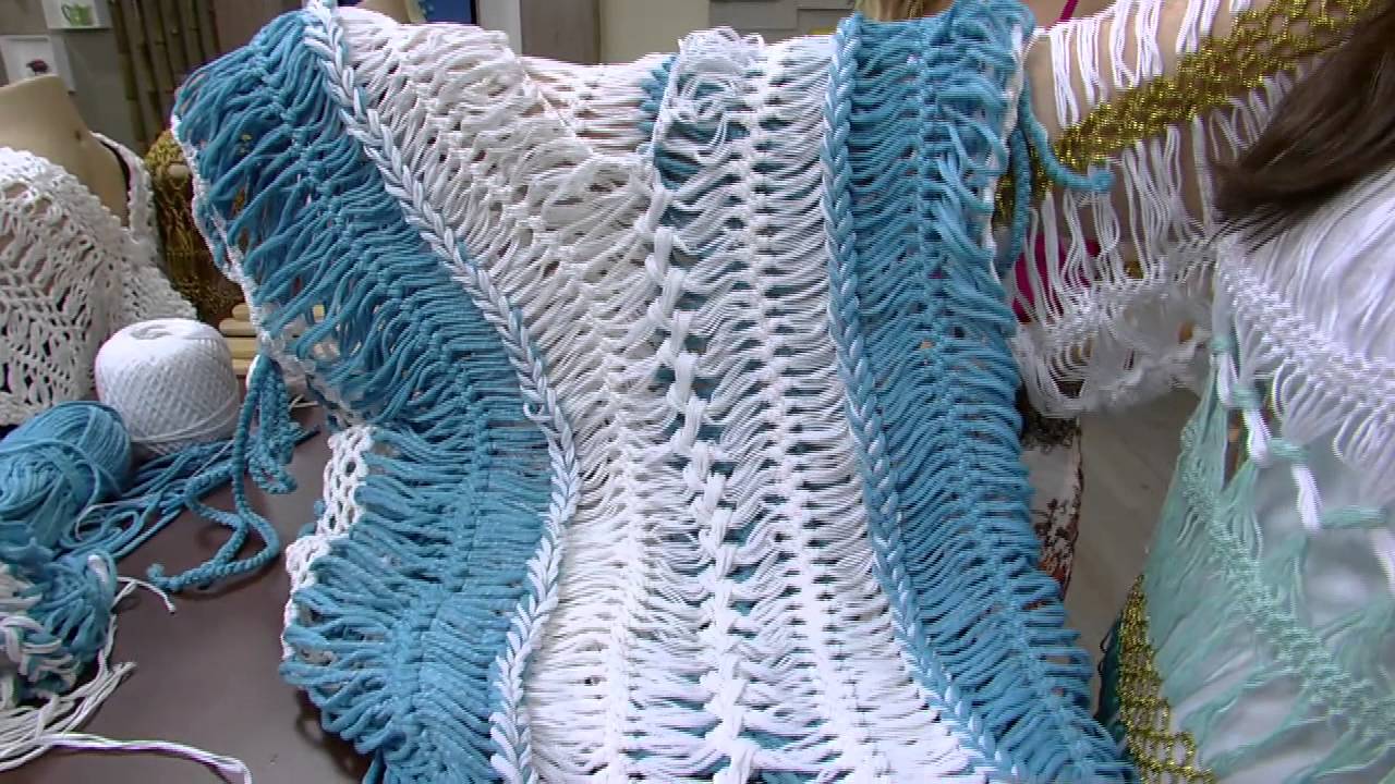 Mulher.com - 23/09/2015 - Blusa/Saída de praia em crochê de grampo - Helen Mareth P2