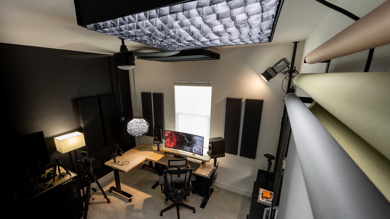 I Built the Perfect YouTube Studio Lighting Setup