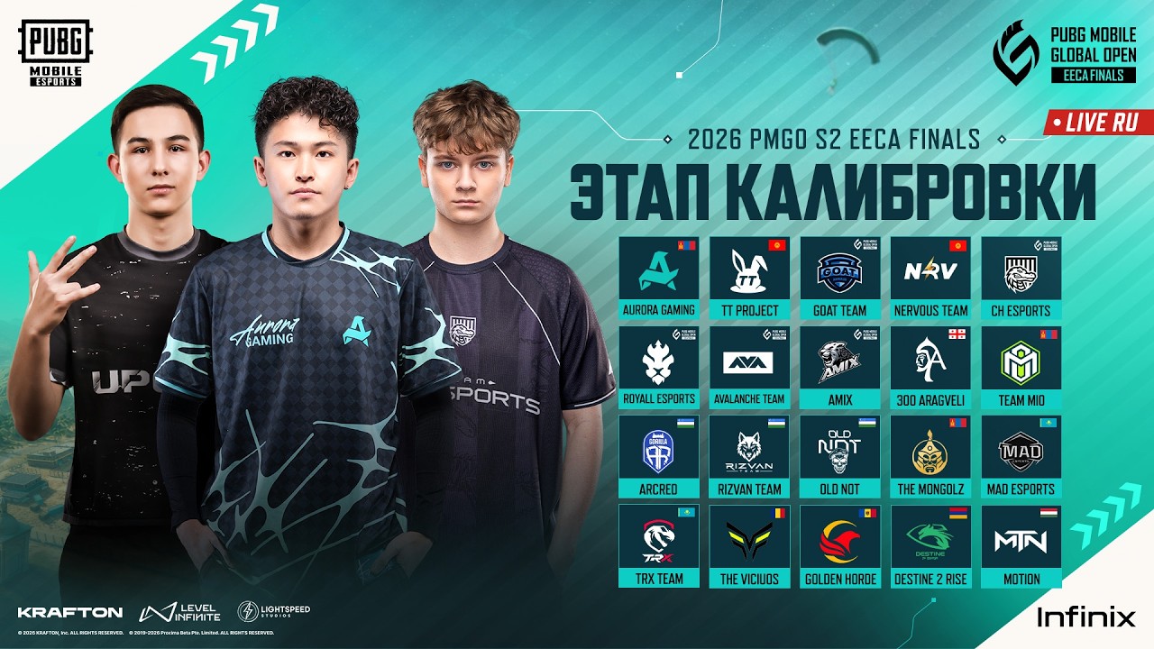 [RU] 2026 PUBG MOBILE Global Open S2 Финалы Восточной Европы и Центральной Азии | Этап Калибровки