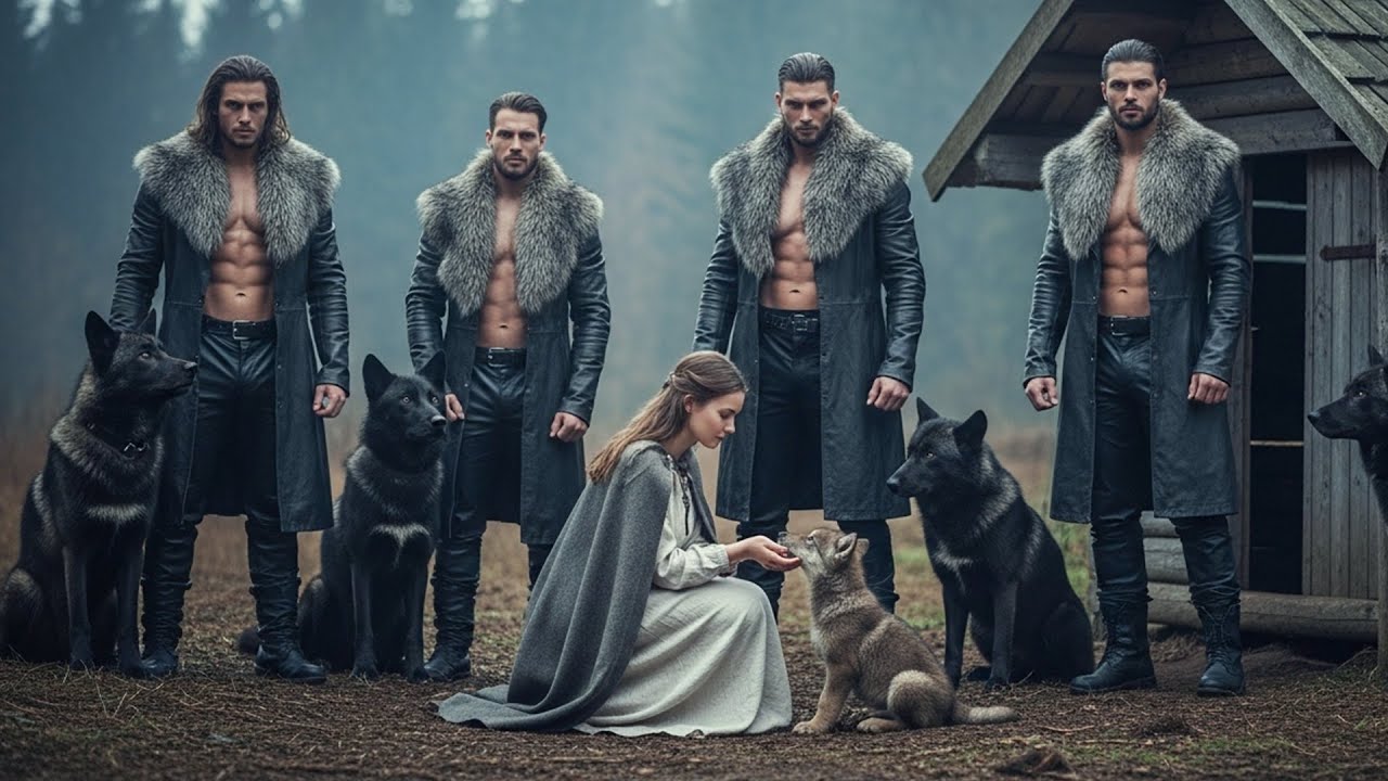 Rejected Omega Fed a Pup Every Day — One Day, Four Black Wolves Pulled Up to Her Cabin