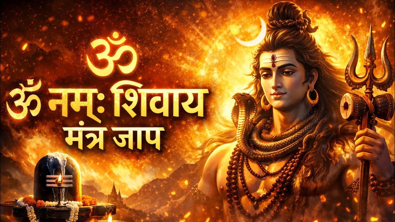 ॐ नमः शिवाय मंत्र जाप 🔱 शिव जी का सबसे शक्तिशाली मंत्र | शिव धुन