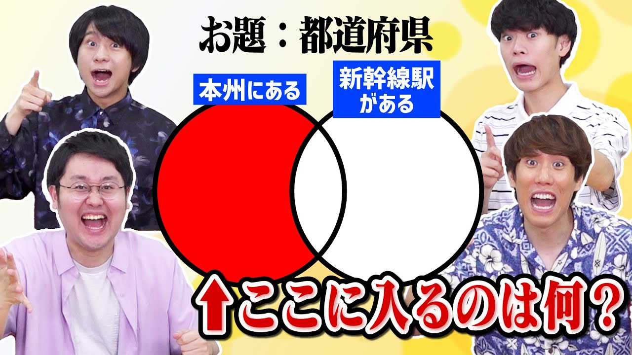 図を見て瞬時に答えを叫べ！ベン図シャウト！