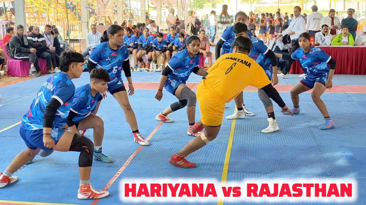 Rajasthan vs Haryana U19 National School girls Kabaddi championship Himachal