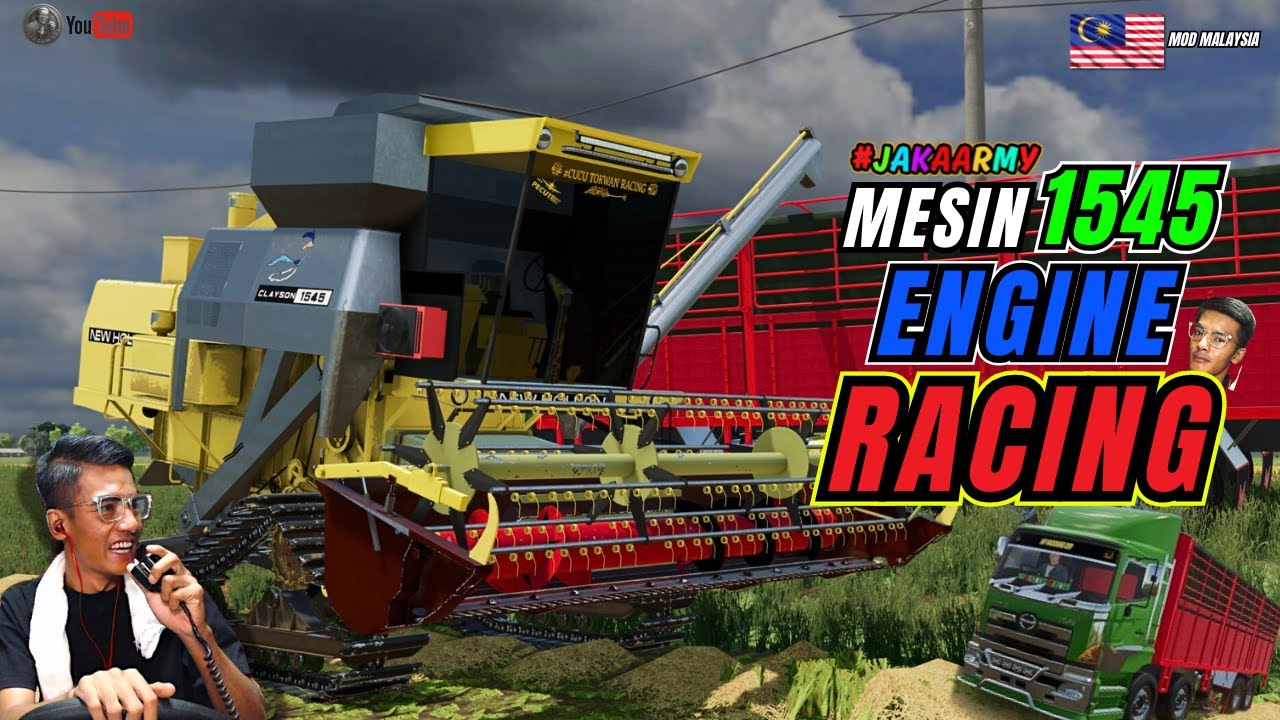 MESIN PADI 1545 GUNA ENGINE RACING ❗❗ 'TOK MURAD' HAPPY TENGOK MESIN LAJU ❗❗ [MOD MALAYSIA]