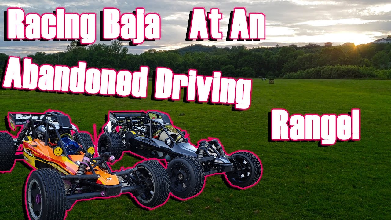 Racing And Wrecking HPI And Rovan Baja 5B At An Abandoned GOLF COURSE!