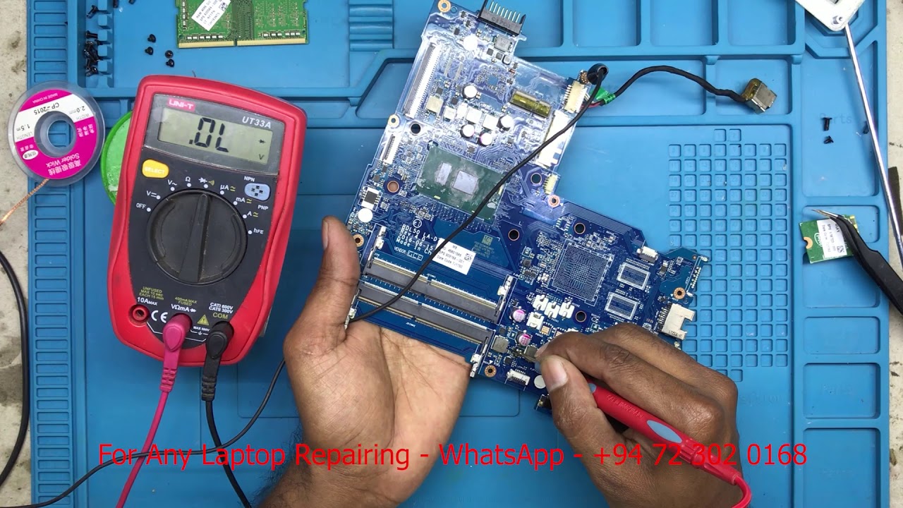 HP LA-D704P NO POWER LAPTOP INSPECTION