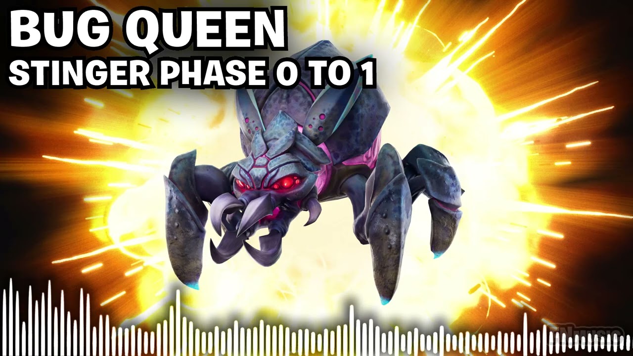 Fortnite Armored Bugs Boss Music - Musical Stinger Phase 0 to 1 [Chapter 6: Season 4]