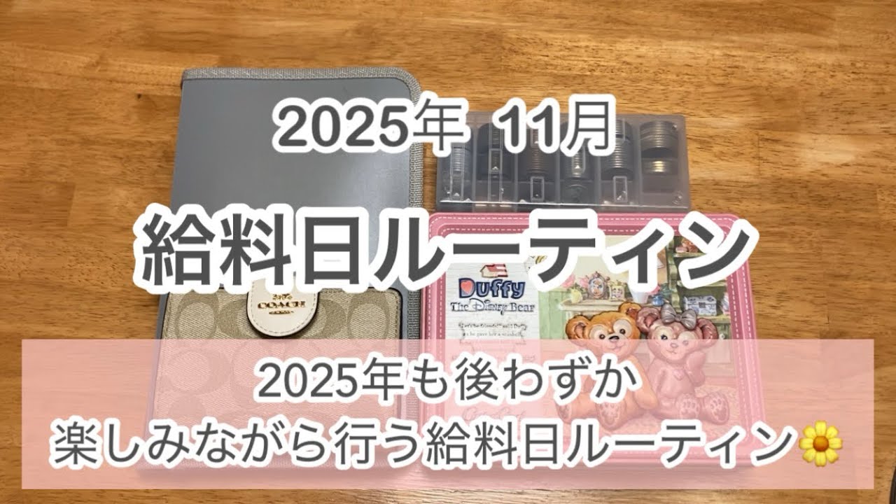 【給料日ルーティン】11月  楽しみながら100万円貯金を頑張る 給料日ルーティン