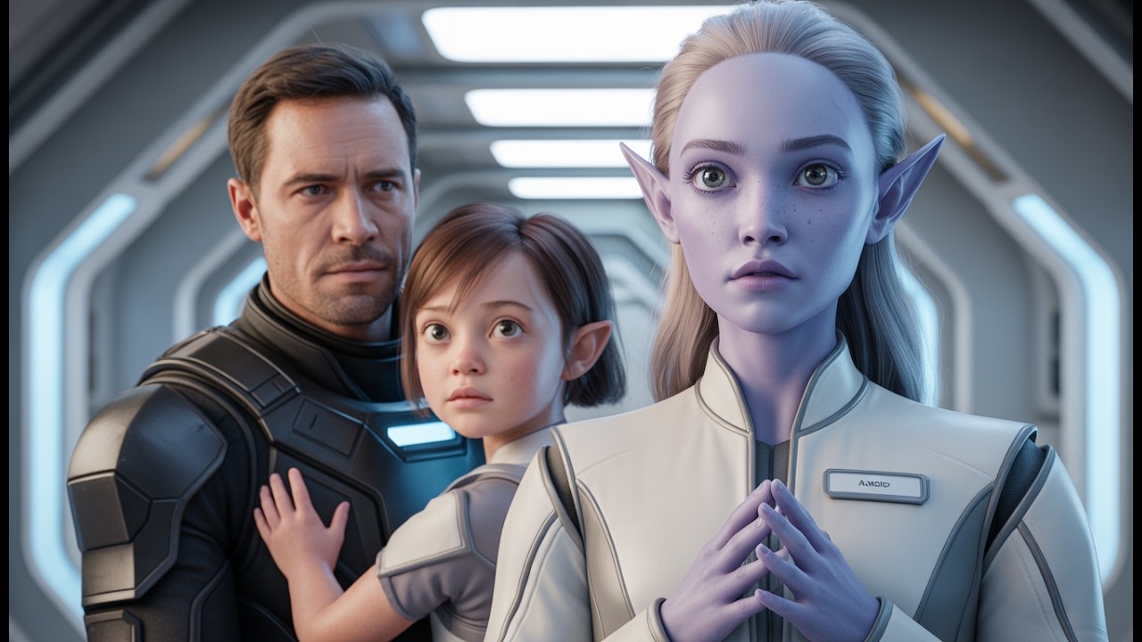 She Was Terrified While Serving Him — Then a Human Father Asked One Question That Shook the Galaxy |
