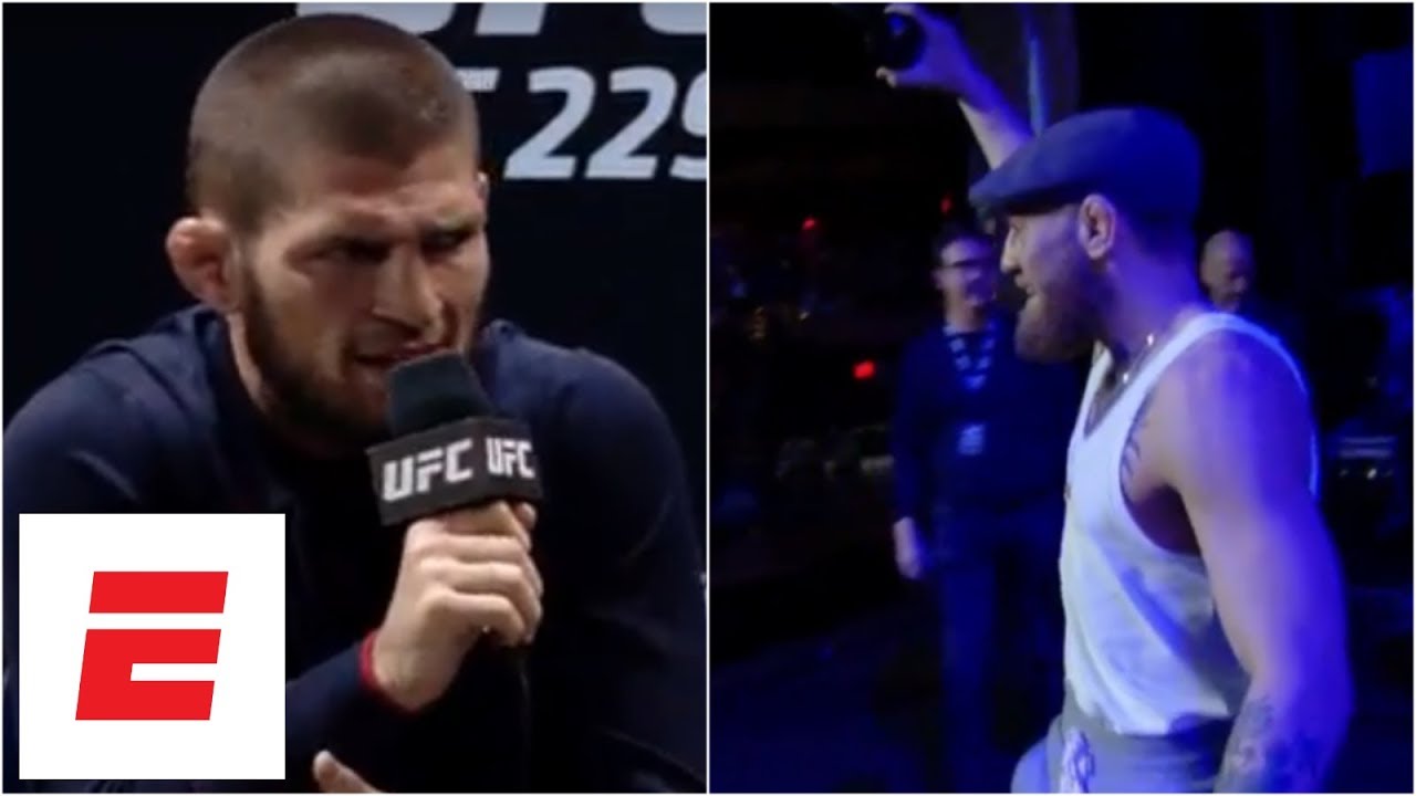 Конор Макгрегор опоздал на пресс-конференцию UFC 229, Хабиб Нурмагомедов ушёл раньше
