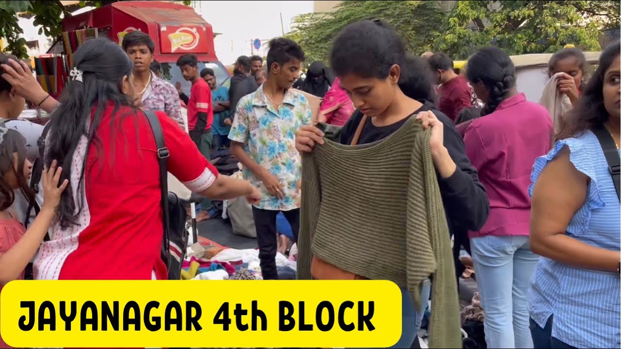 Jayanagar 4th Block | Cheapest Street Shopping Bangalore | Tops@ ₹30 😱| Curly Bhavya