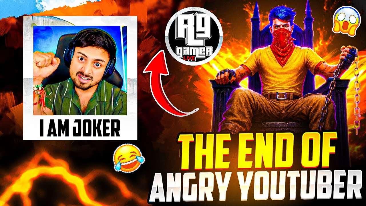 THE END OF ANGRY YOUTUBER 🤯🔥 I DESTROY RG GAMER CARIER  😂🤡 - GARENA FREE FIRE