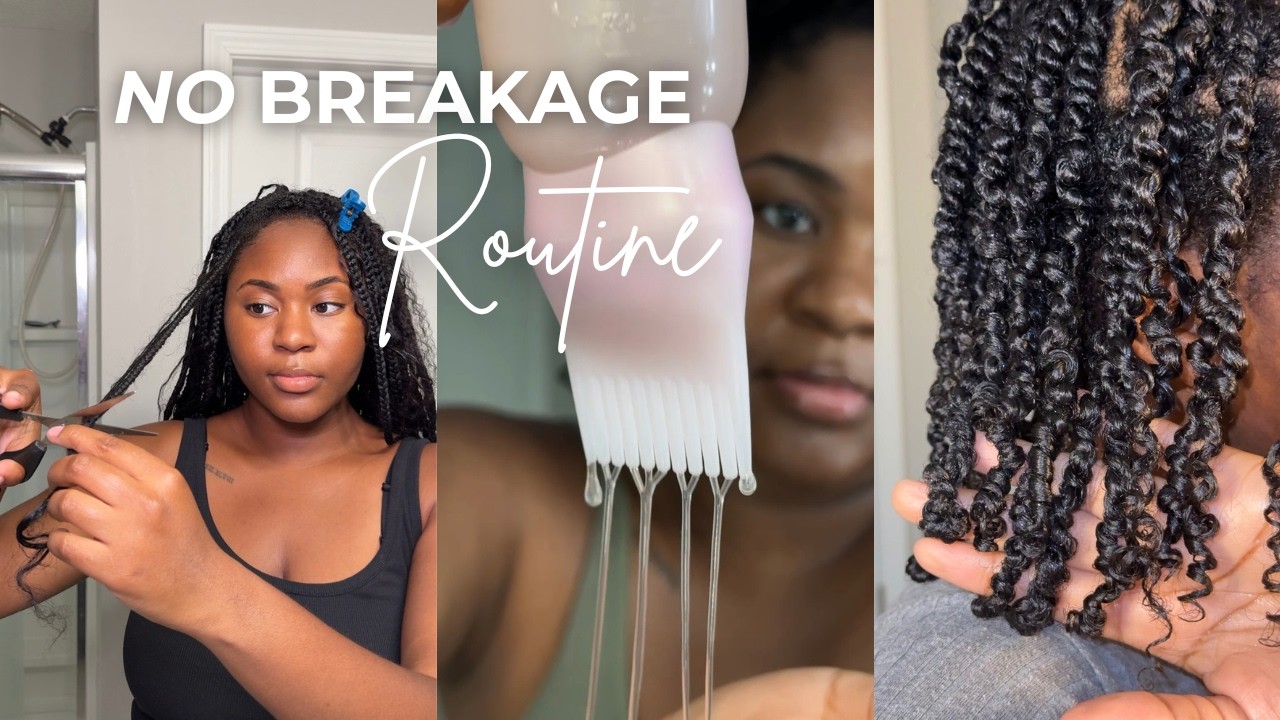 Wash Day After Box Braids for Type 4 Hair | Max Moisture & Length Retention