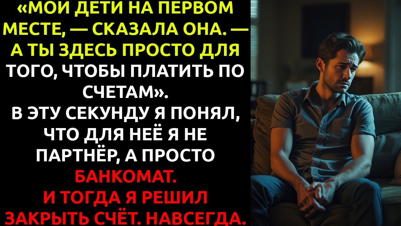 Она заявила: «Мои ДЕТИ на первом месте!» — тогда я перестал платить за ВСЁ, и её мир рухнул.