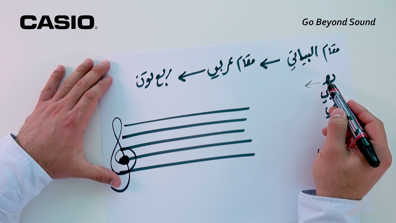 دروس موسيقية - الحلقة الرابعة - قواعد تعلم الموسيقى الاساسية (مقام البيات)