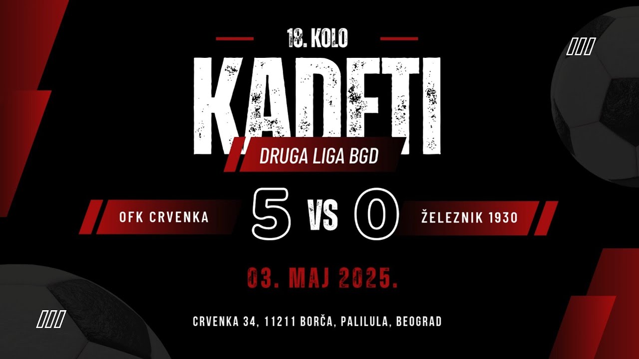 OFK Crvenka - FK Železnik 1930 5:0(1:0) / 18. KOLO DLKB / 03.05.2025 #ofkcrvenka #zeleznik1930