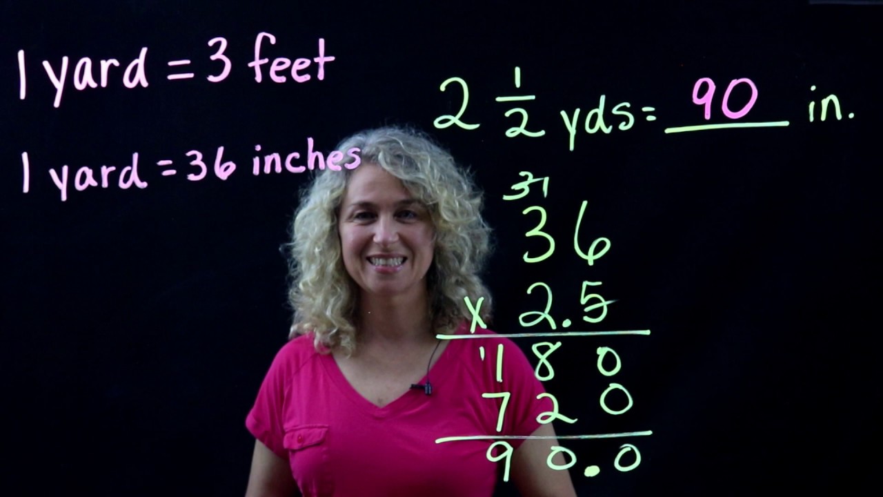 Converting Yards to Feet / Yards to Inches/  Customary/ Large to Small