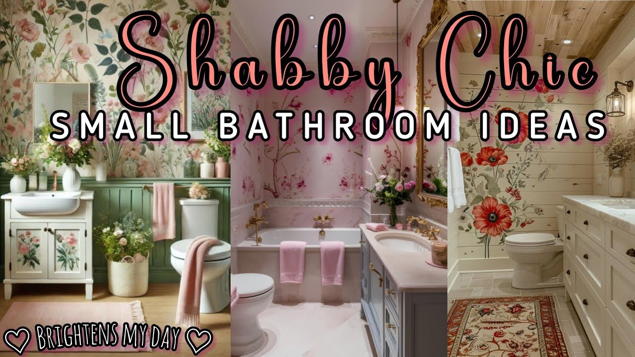 NEW🌸 TINY SPACES, BIG STYLE: Construct Cosy Small Bathroom w/ Vintage Chic & Stylish Transformation