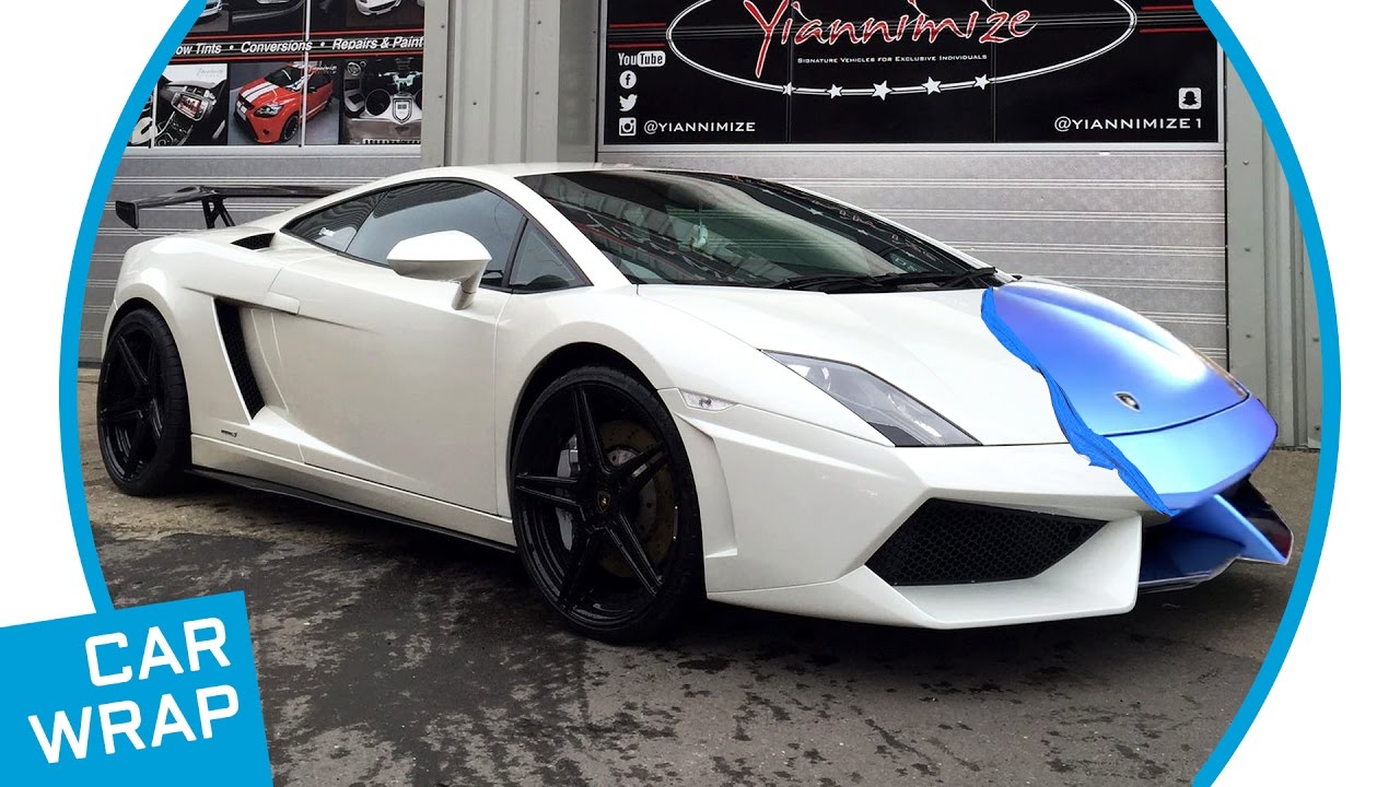 Lamborghini Gallardo wrapped in Satin Ocean Shimmer