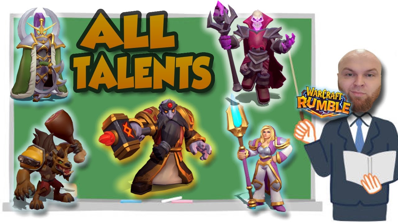 Talents. VIDEO DEMONSTRATION. Maiev, Thalnos, Emperor Thaurissan, Hogger, Jaina. Warcraft Rumble