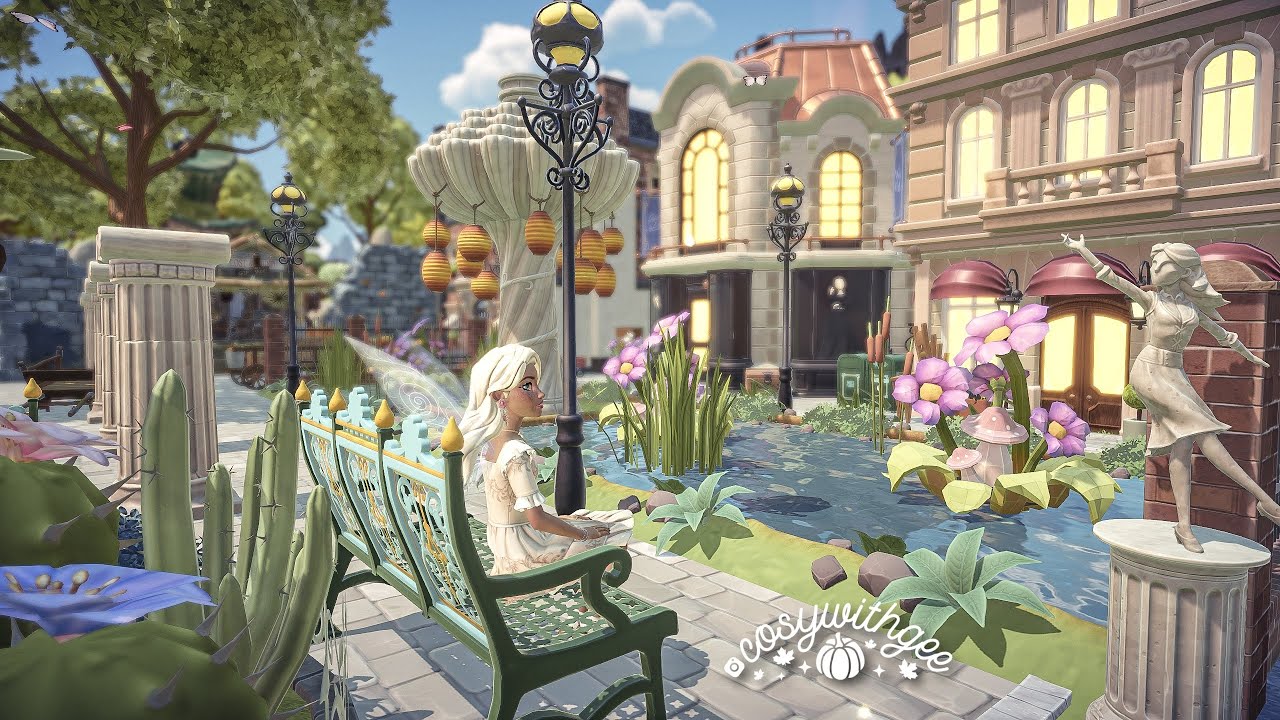 WALKTHROUGH OF MY PLAZA BUILD || DISNEY DREAMLIGHT VALLEY 🏢🌵
