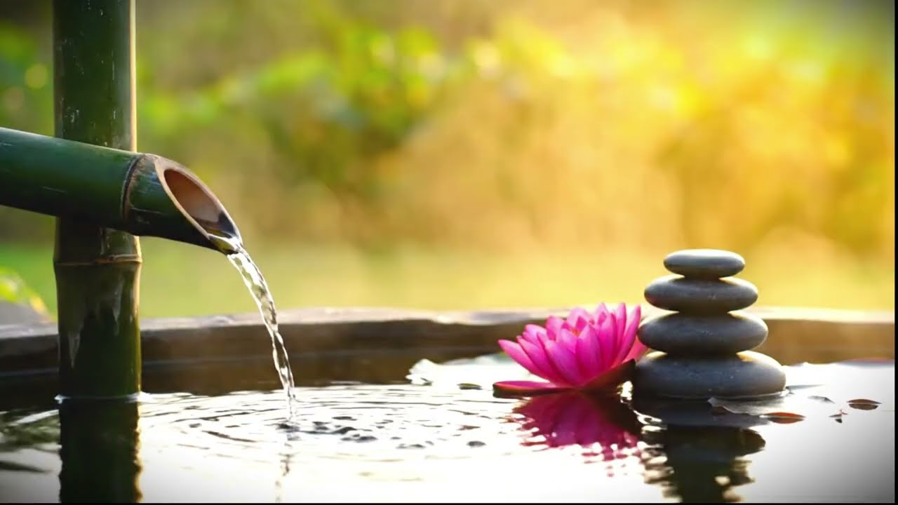 Soothing Flowing Waterfall Sounds for Calm Meditation | Background for Work & Study.