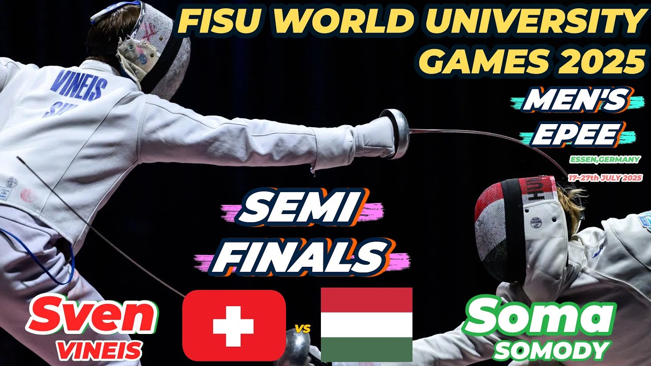 2025 🇩🇪【第32屆 世界大學生運動會 德國】男重 個人「SEMI FINALS」SOMODY Soma (HUN 🇭🇺) VS (🇨🇭 SUI) VINEIS Sven