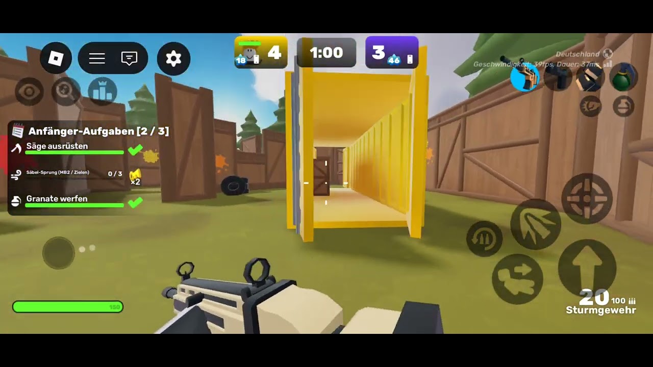 Ich spiele das erste Mal Rivals in Roblox 