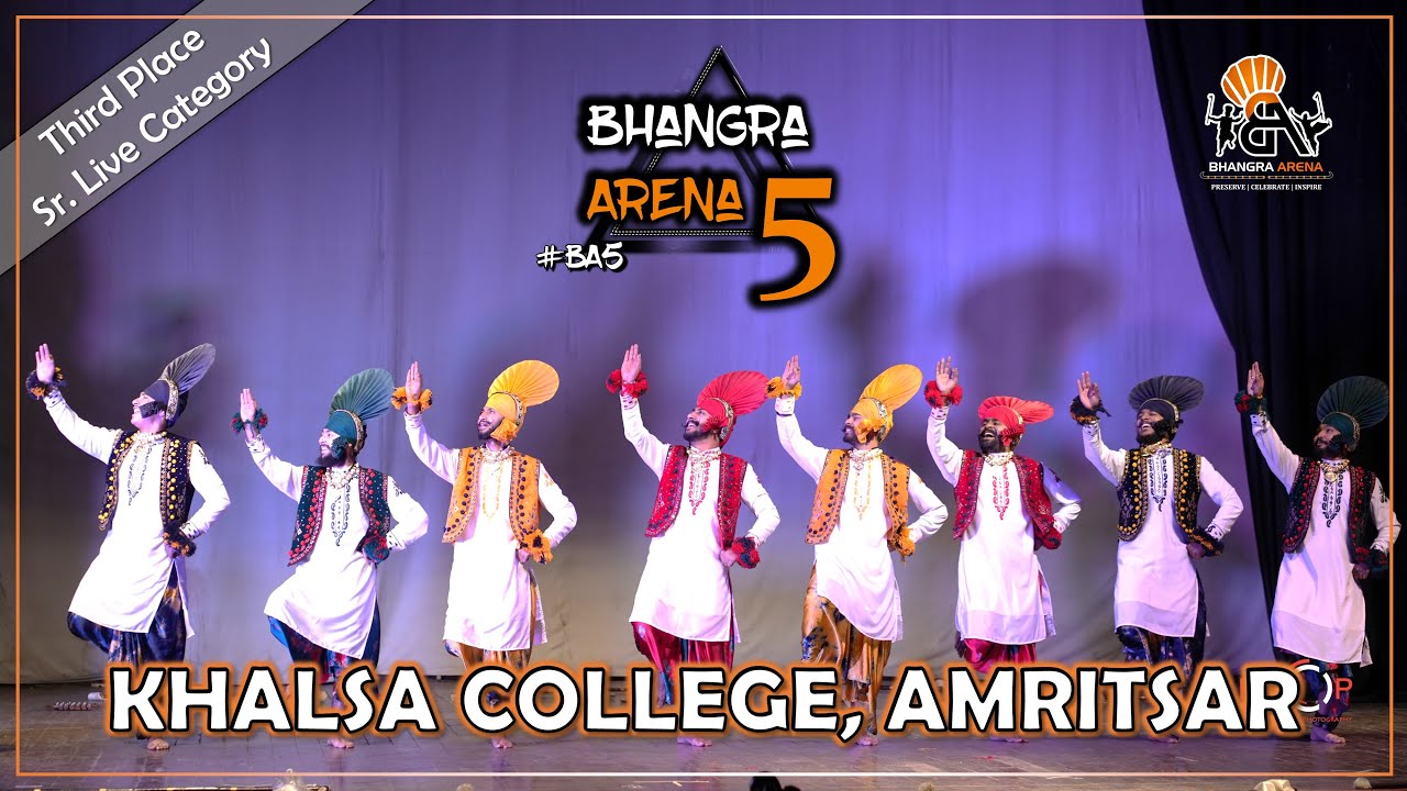 Khalsa College Amritsar || Third Place || Senior Live Category || Bhangra Arena 5 (2024)