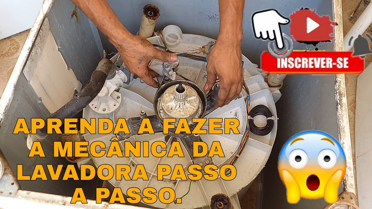 COMO FAZER A MECÂNICA DA LAVADORA CÔNSUL/BRASTEMP PASSO A PASSO.