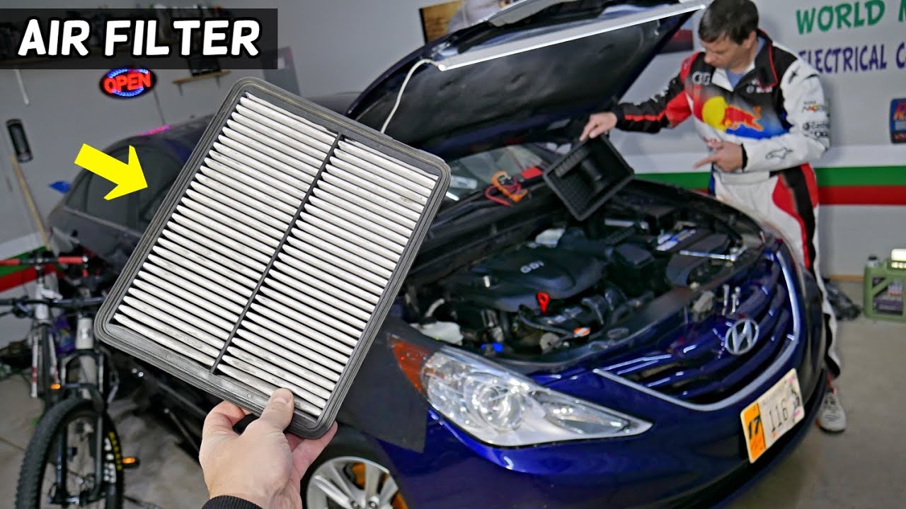 HYUNDAI SONATA AIR FILTER REPLACEMENT REMOVAL