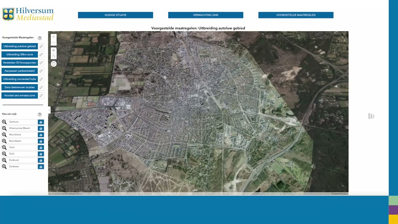 Executing the Mobility Vision 2040 city of Hilversum in a Digital Twin.