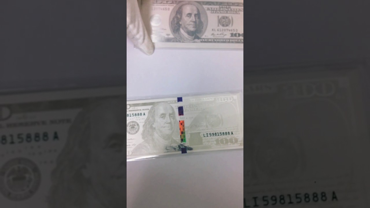 $100 USA Bill 5 gram .999  Silver Banknote (Old and New)