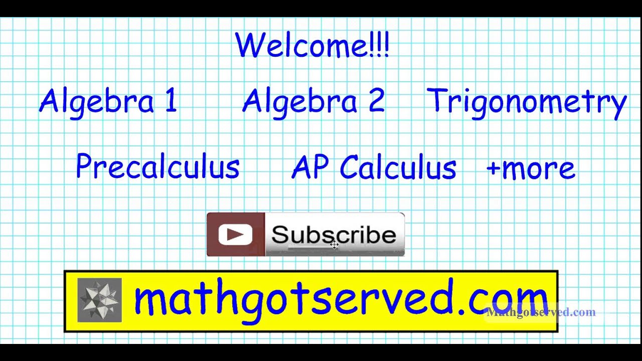 Welcome to Mathgotserved