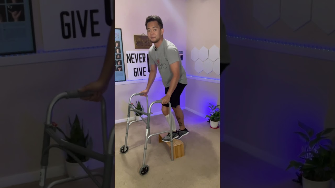 Stroke Leg Mobility with Weight Bearing Exercises #stroke #strokerecovery #strokeawareness