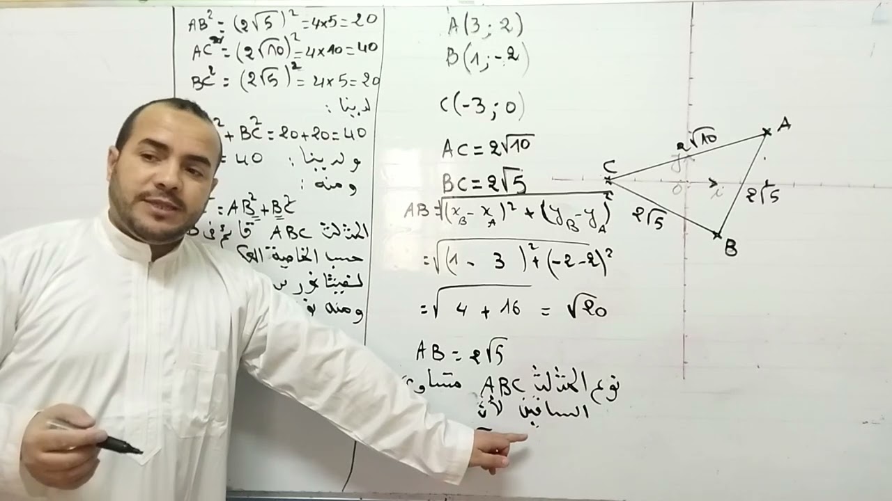 الأشعة والمعالم  الرابعة متوسط