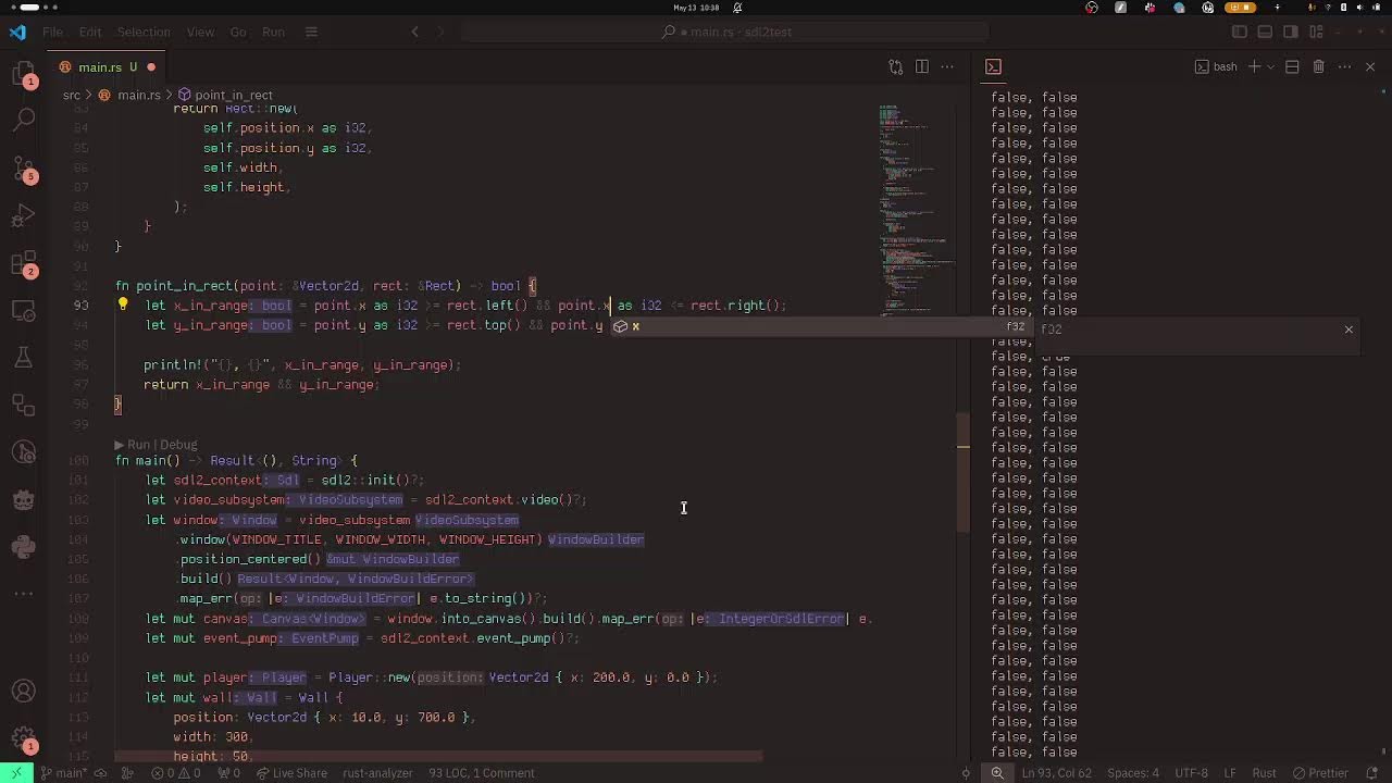 Trying out sdl2 and rust