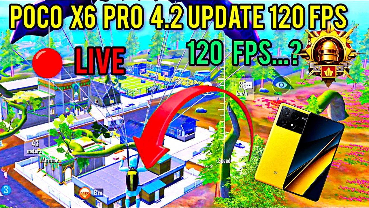 POCO X6 PRO NEW UPDATE 4.2 TEST 120 FPS FULL GRAPHICS CONTROL SENSİVİTY AND Gameplay