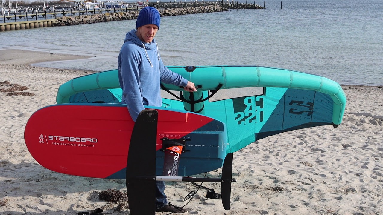 Wingsurfen lernen – Wing und Board richtig tragen & lagern
