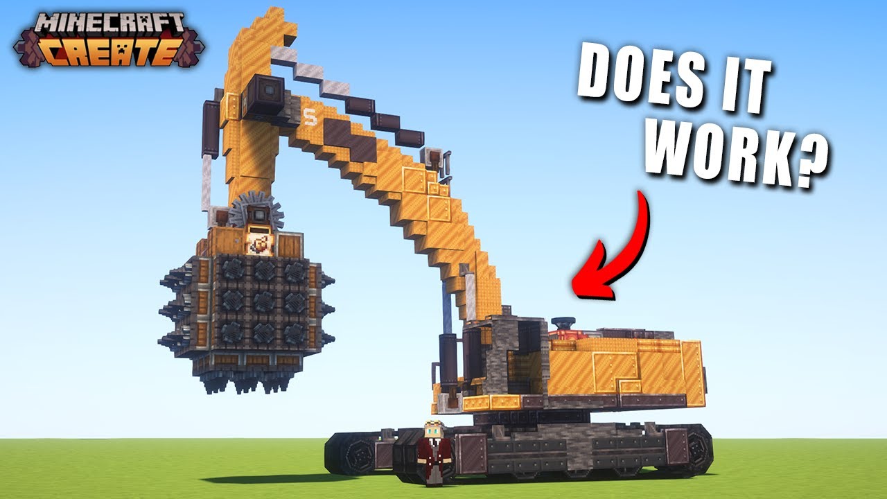 Можно ли построить рабочий экскаватор с помощью Create Mod?
