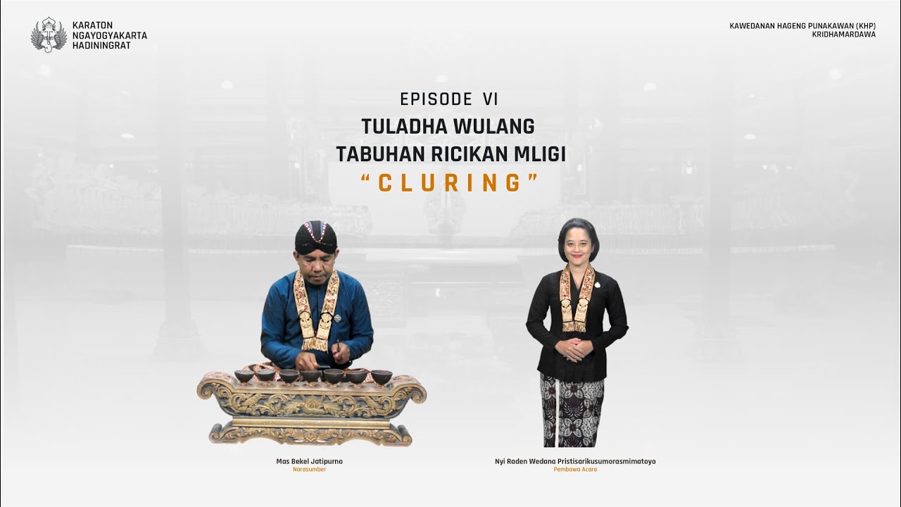 Tuladha Wulang Tabuhan Ricikan Mligi: Cluring