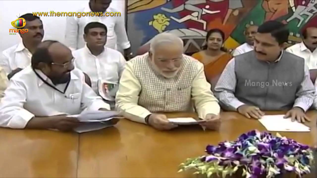 TDP BC leaders meet India PM Narendra Modi seeking the Constitutional status for NCBC