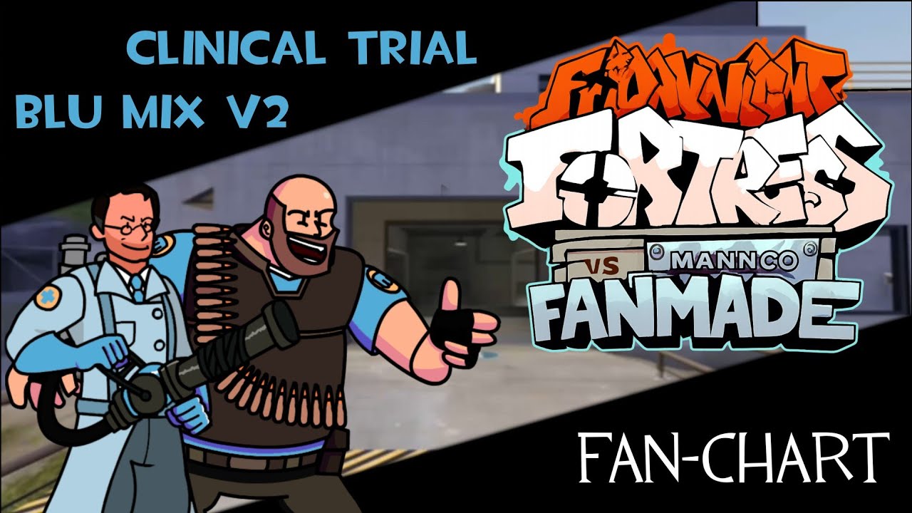 (FanCharts BY FNFCharters V3.5) Clinical Trial BLU MIX V2 - Vs Mann Co [Fan Chart]
