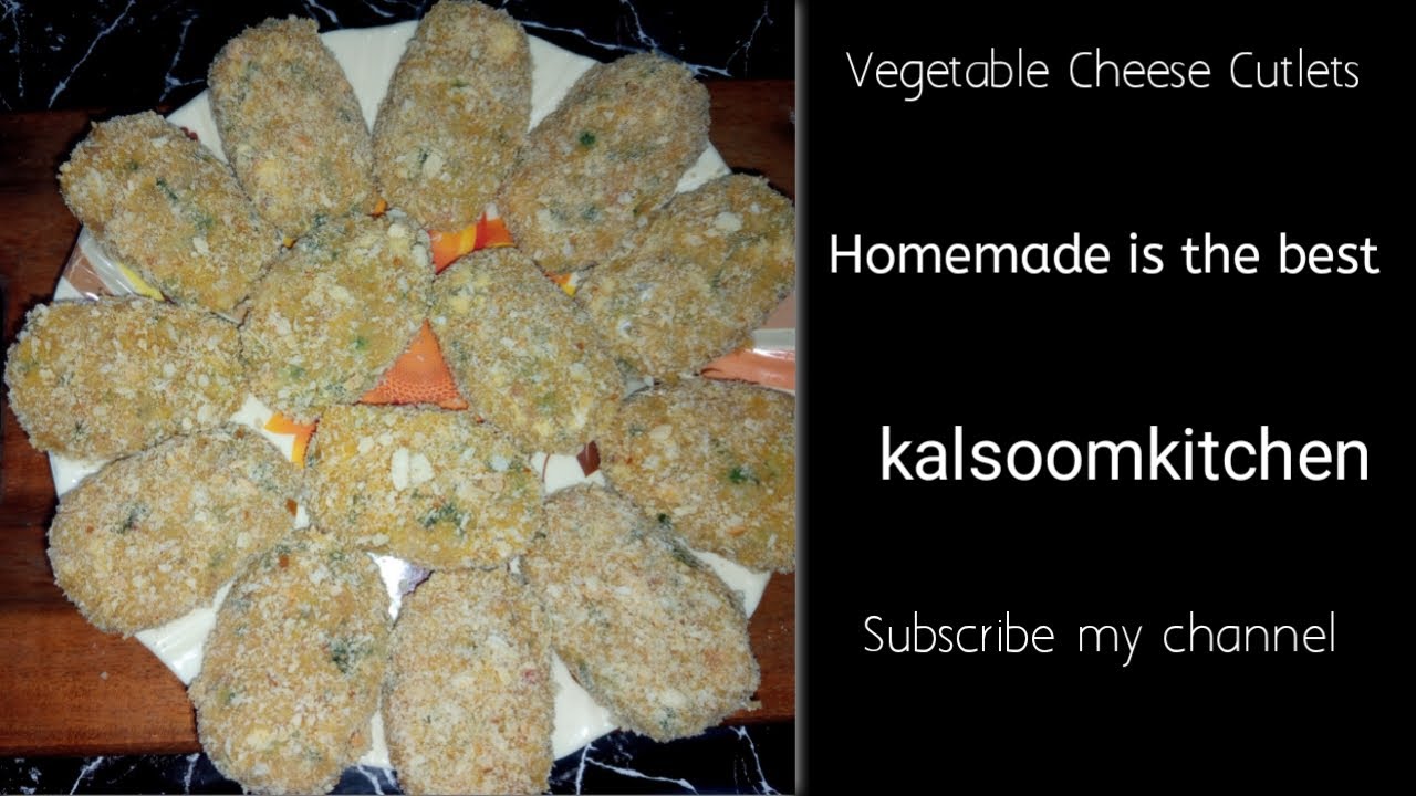 Vegetable Cheese Cutlets Recipe 