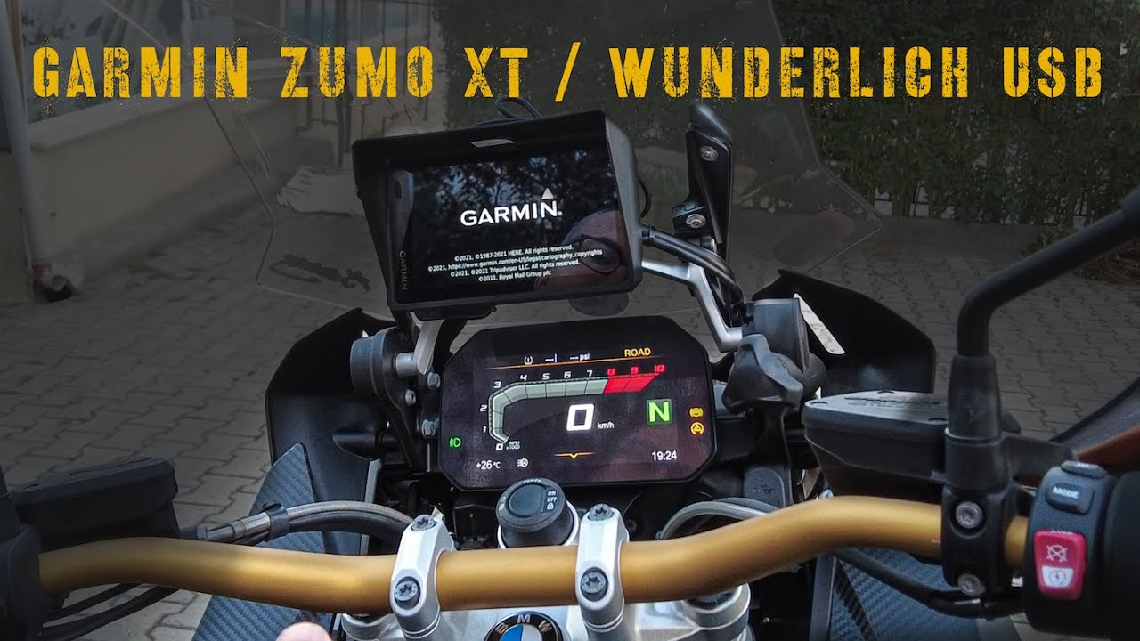 Garmin Zumo XT | Wunderlich USB | BMW 1250 GS Adventure Montaji